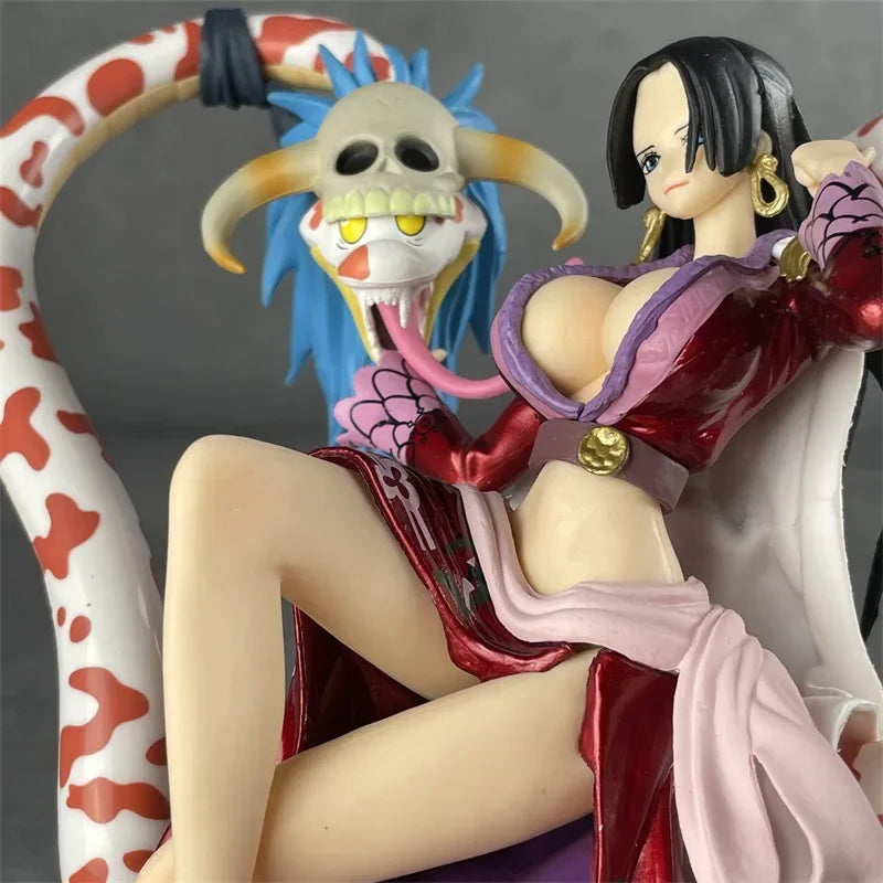 One Piece Figure Empress Snake Explosive Clothes Nine Snakes Boya Hancock Sitting King Qiwuhai Trendy Figure Model Decorative One Piece Figure Empress Snake Explosive Clothes Nine Snakes Boya Hancock Sitting King Qiwuhai Trendy Figure Model Decorative